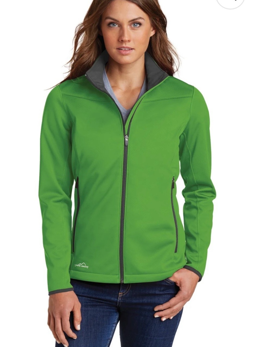 Eddie Bauer Women's Green Softshell Utility Jacket